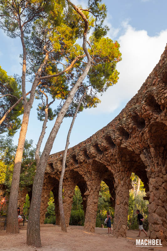 Park Güell de Barcelona, el parque de Gaudí. Cataluña, España