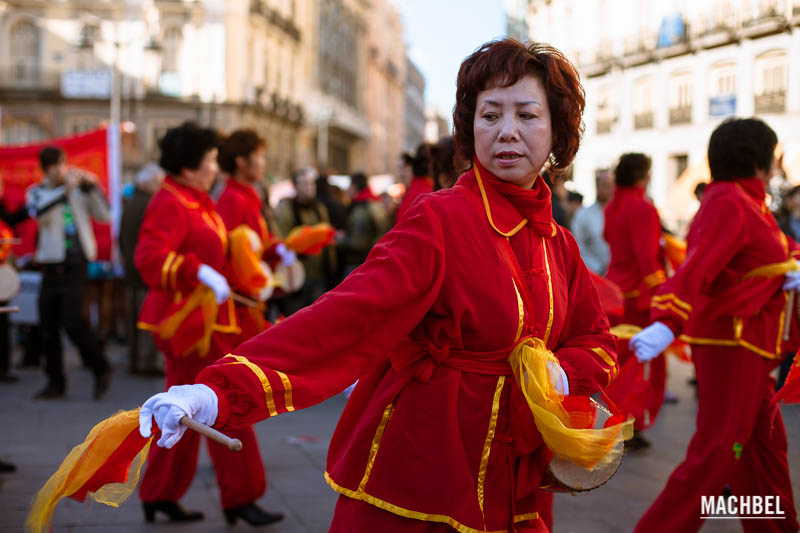 Celebración del año nuevo Chino de 2012 en la Puerta del Sol, Madrid, España