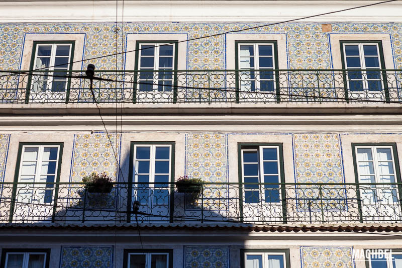 Azulejos y paredes en Lisboa, Portugal- by machbel