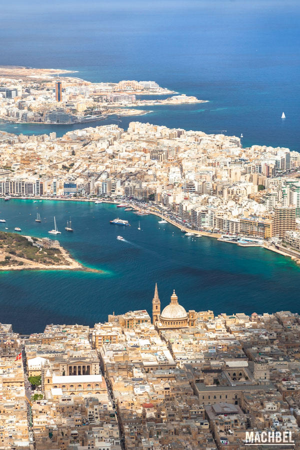 La Valletta desde el aire