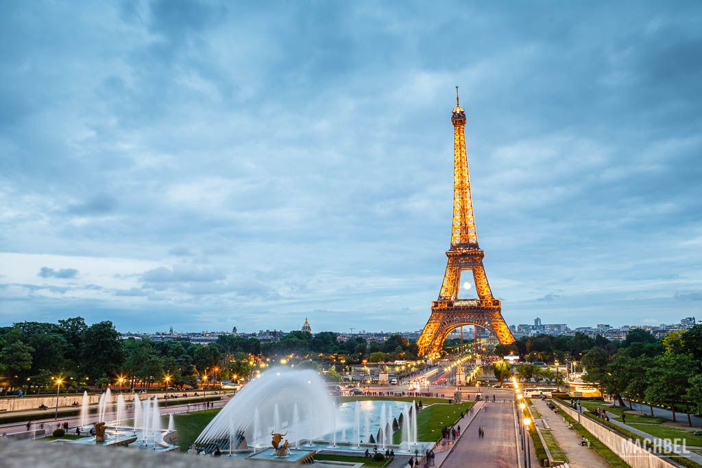 Trocadero y torre Eiffel