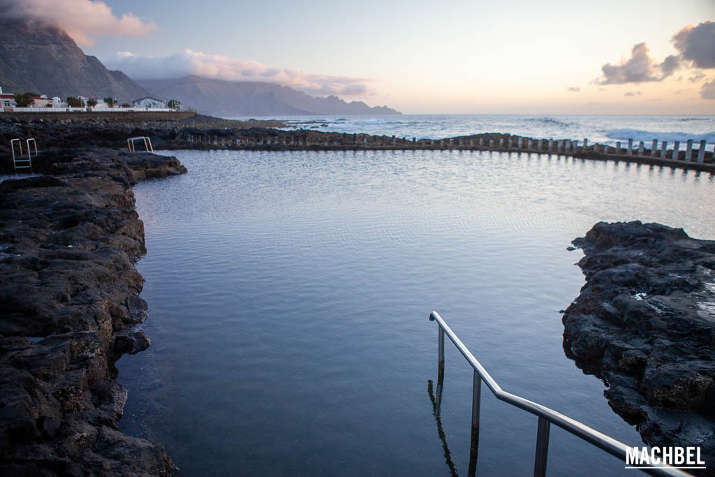 Piscinas de Agaete al atardecer