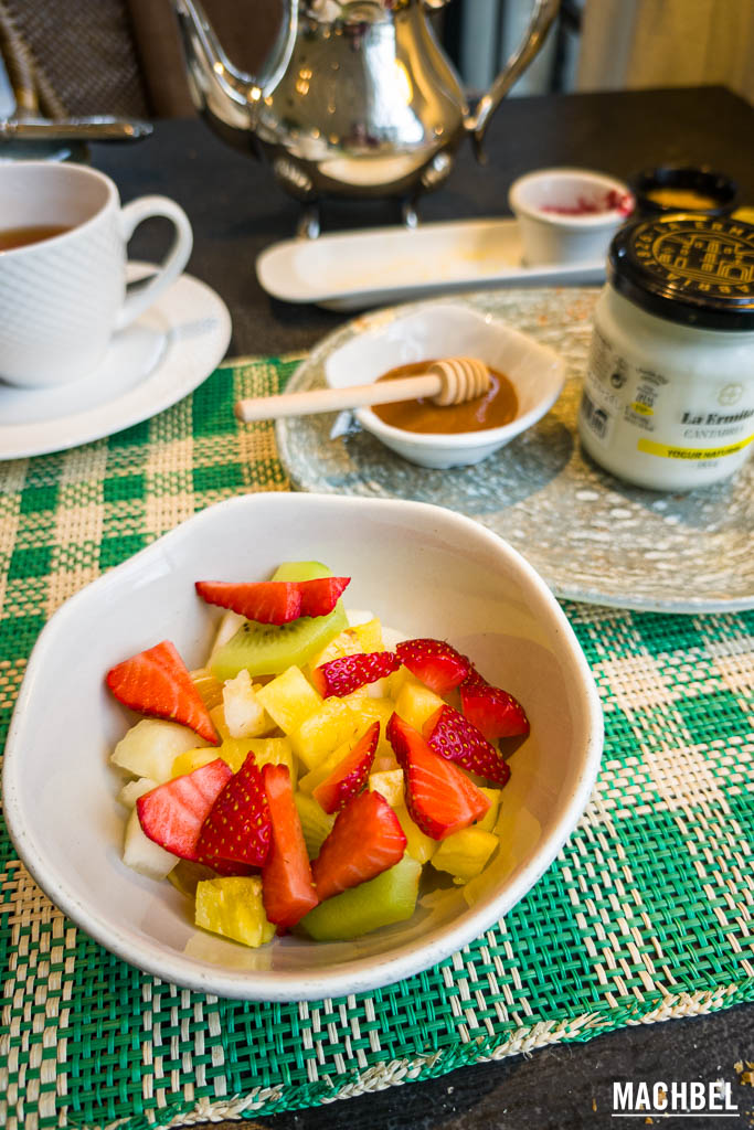 Macedonia de frutas del desayuno